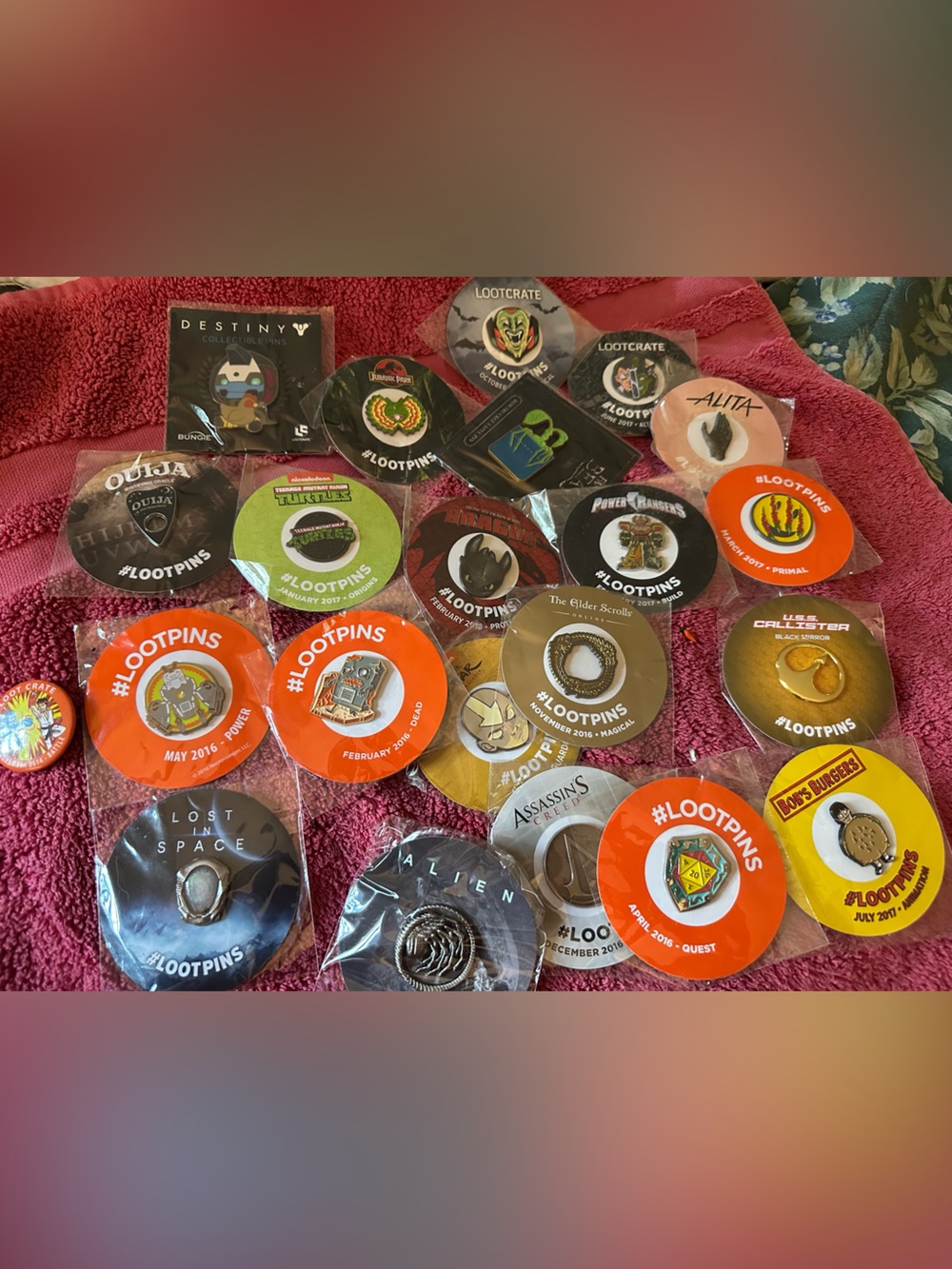 21 Loot Crate Pins
2016-2018